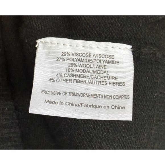 Tory Burch Womens Wool Cashmere Sweater Size S Ribbed Gold Logo Buttons Designer - Picture 6 of 10